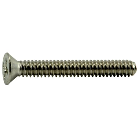 Midwest Fastener #3-48 x 3/4 in Phillips Flat Machine Screw, Plain 18-8 Stainless Steel, 25 PK 64116